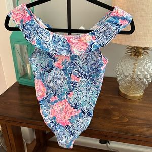 Lilly Pulitzer Girls Swim Suit Size 14